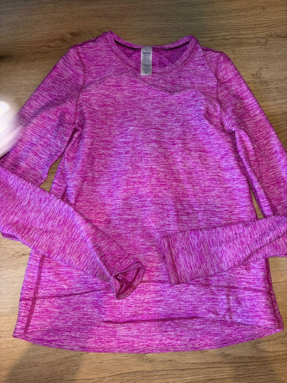 Ivivva Girls' Heathered Magenta Active Top